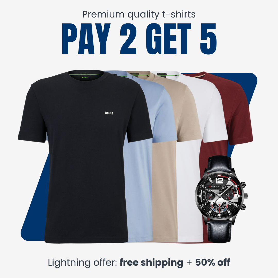 KIT BOSS SHIRTS [PAY 2 AND GET 5] + EXCLUSIVE WATCH