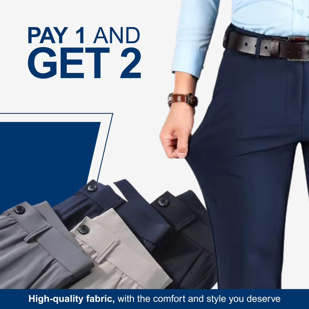 ELASTIC DRESS PANTS                         [ PAY 1 GET 2 ]