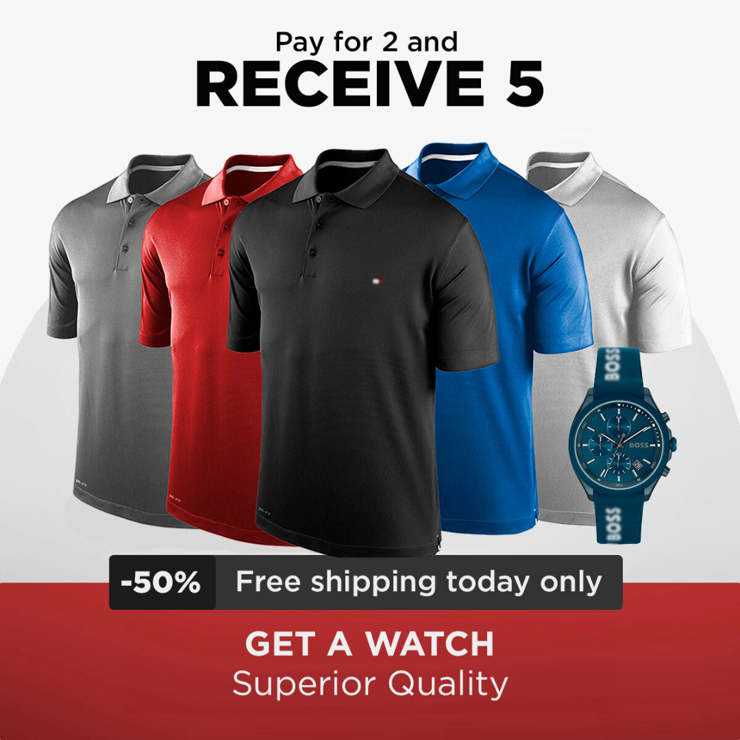 KIT POLO TOMMY [PAY 2 GET 5] + EXCLUSIVE WATCH