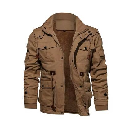 Cotton Military Jacket + Poedagar 911watch