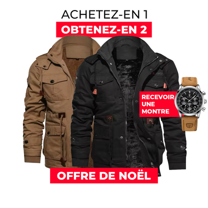 Cotton Military Jacket + Poedagar 911watch