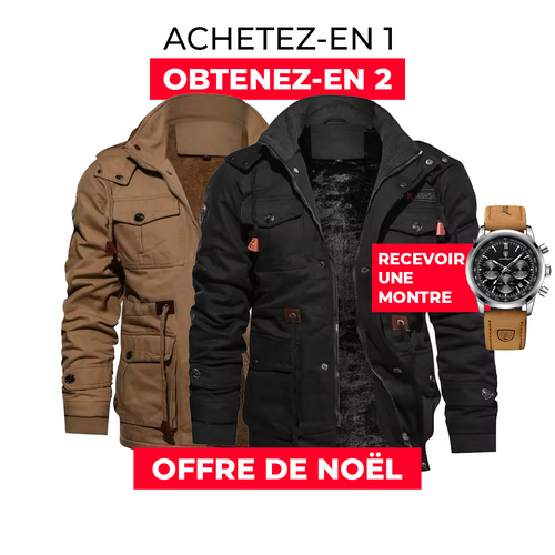 Cotton Military Jacket + Poedagar 911watch